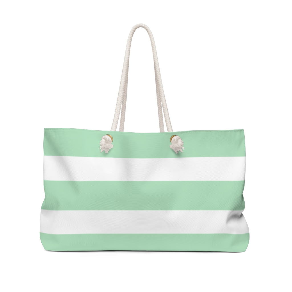 Classic Striped Bag in Cyan