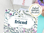 Sweet and Pretty Printable Friendship Card