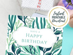 Plant Lovers Printable Birthday Card